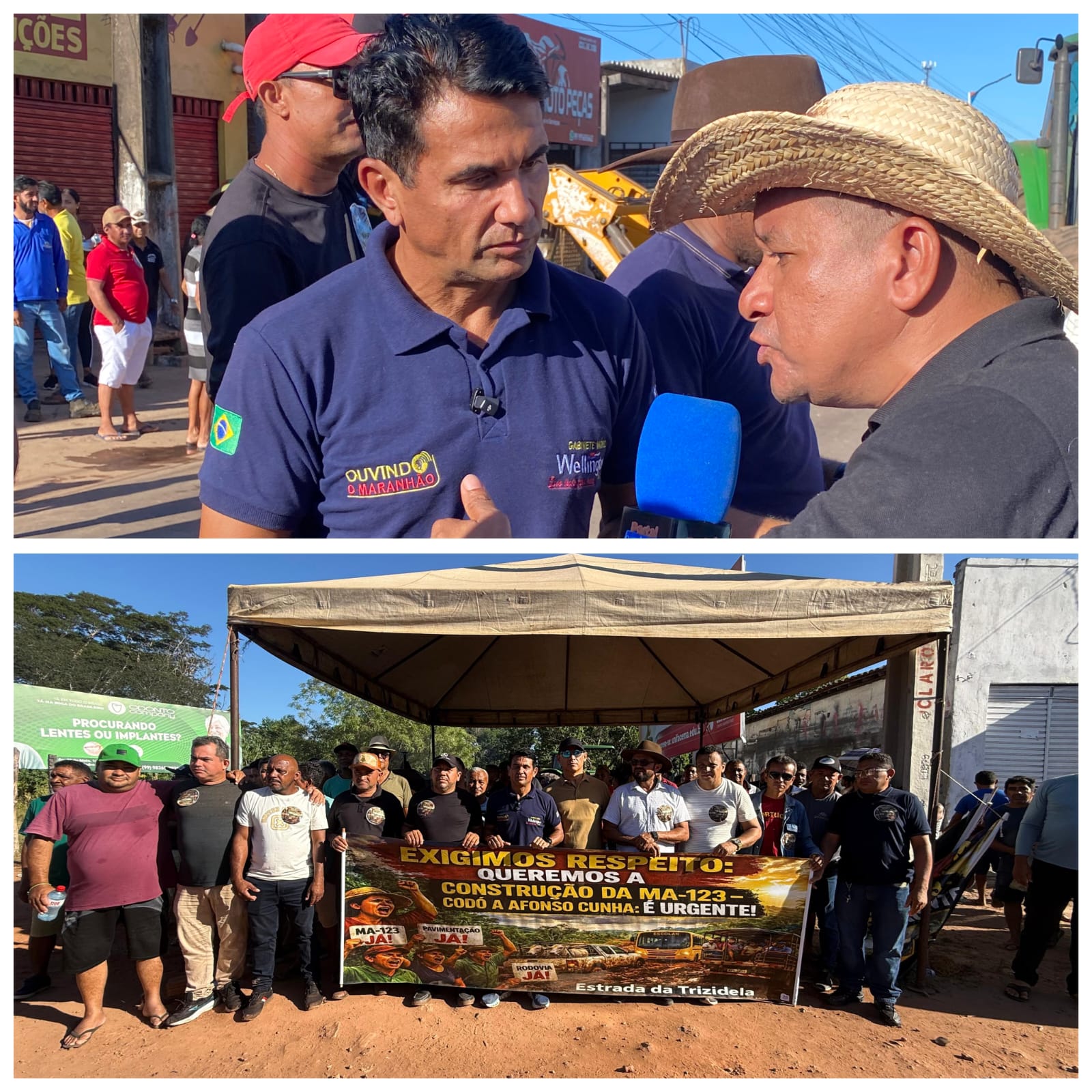 Deputado Wellington do Curso acompanha manifestação pela construção da MA-123 e reforça cobrança por soluções para a região de Codó — Wellington do Curso