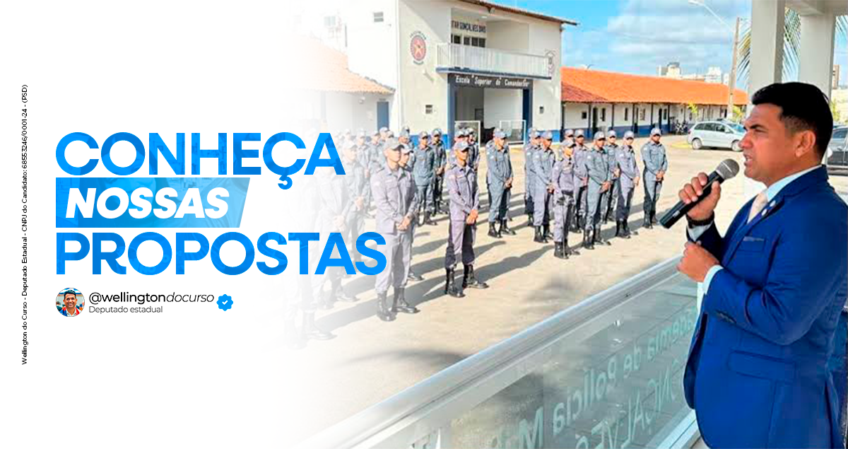 Deputado Wellington do Curso amplia propostas a partir de atuação por efetivo e proteção às mulheres - Wellington do Curso